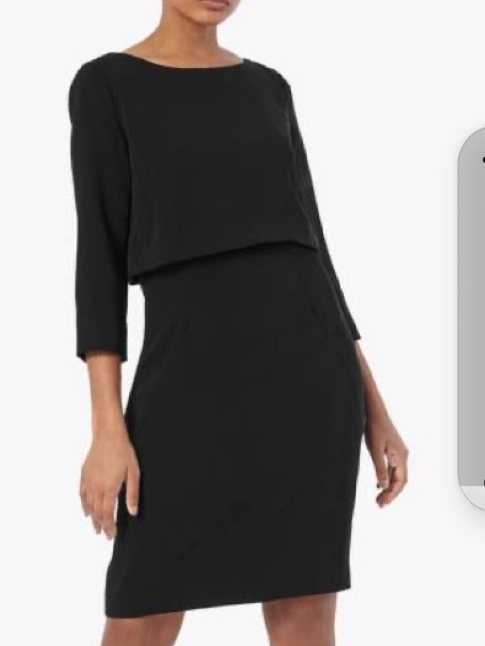 The Fold London Northcote Navy Sheath Dress 6 US